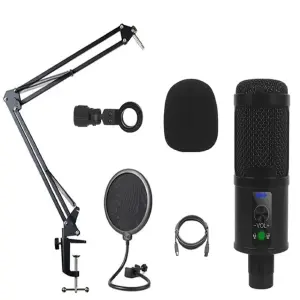 Kit Microfono Condensador USB Brazo BM65