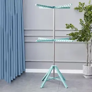 Tendedero de Ropa Giratorio de Piso: ¡Organización y Comodidad al Alcance de tu Mano! - Tendedero de ropa giratorio de piso