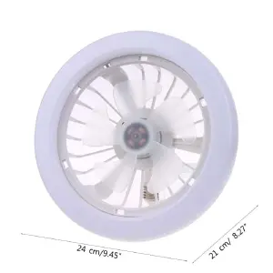 LAMPARA LED E27 VENTILADOR TECHO
