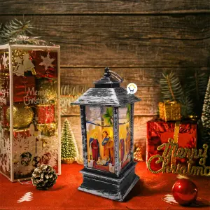 Pesebre Farol Vela Plateado 0462VLP