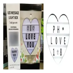 LETRERO LED DISEÑO CORAZÓN