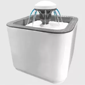 FUENTE DE AGUA BEBEDERO BLANCO MASCOTAS