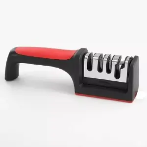 Afilador De Cuchillos Tijera Acero Mango