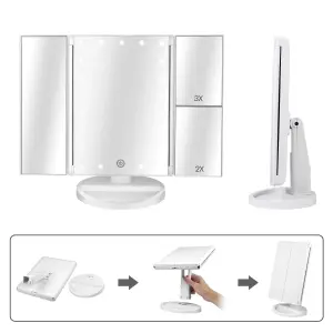 Espejo Led Plegable Recargable