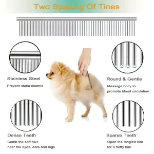Kit Tijeras Para Peluqueria Canina 3en1