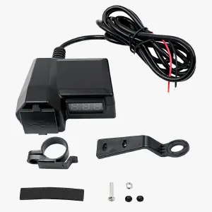 CARGADOR USB DOBLE  PARA MOTOCICLETA