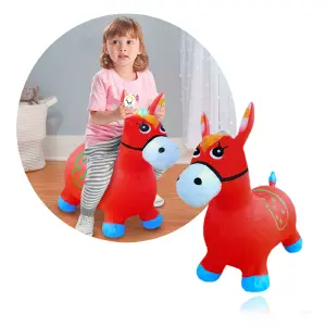 Juguete caballo saltarin inflable