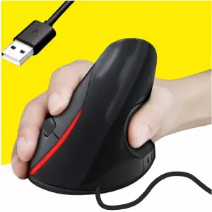 Mouse Vertical Ergonomico De Cable Usb