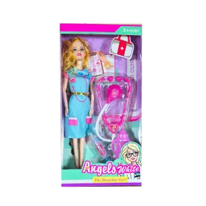 Muñeca Doctora Estetoscopio Jeringa