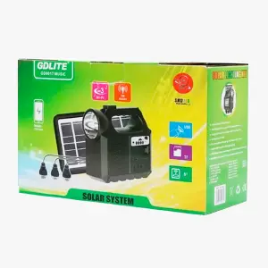 KIT LINTERNA PANEL SOLAR Y ALTAVOZ
