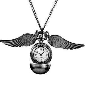 Collar Reloj Snitch Harry Potter Negro P