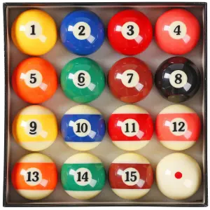 Juego de pool bolas de billar brillantes