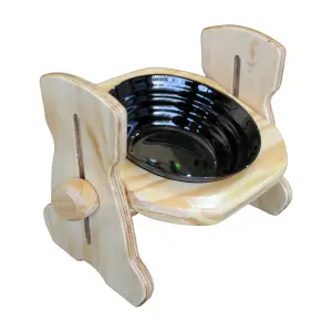 Comedero Elevado Ajustable 1 Plato Ceram