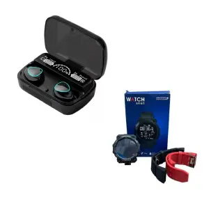 Combo audífonos + Reloj FD68