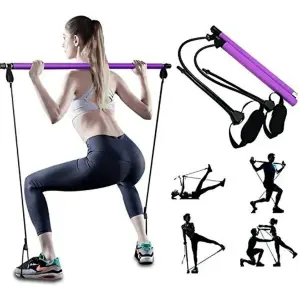 Kit Banda De Pilates + Barra