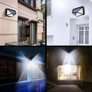 Lampara Solar 100 Led Exterior Jardin 3