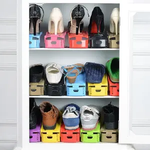 Zapatero plegable de plástico