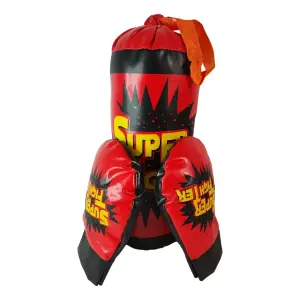 Set de Boxeo para Niños: ¡Diversión y Ejercicio en Uno! - Set Boxeo Juguete Infantil Guantes Bolsa
