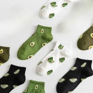 Medias Aguacate Tobillera X 4 Pares