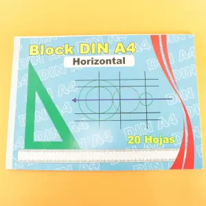Block din A4 horizontal
