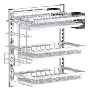 Organizador Platero de 3 Niveles: ¡Elegancia y Orden para tu Hogar! - Organizador Platero 3 niveles