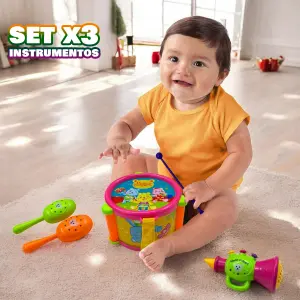 Juguete Musical Para Bebes Tambor 828-4