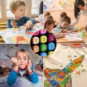 SET DE MARCADORES 80 PCS