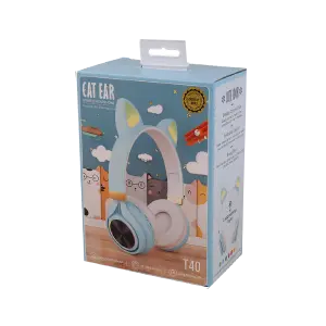 AURICULARES ESTEREO OREJA DE GATO T40