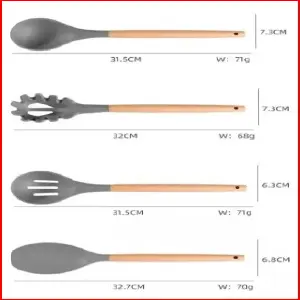 Set 19 Utensilios De Cocina En Silicona