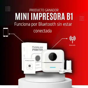 Mini impresora térmica Blanca