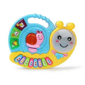 Piano Caracol Luces Juguete Sonido Music