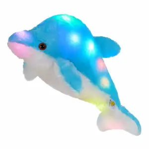 Delfin Peluche Dormir LED Cojin Suave