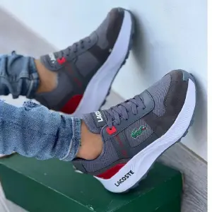 Tenis Lacoste Caballero Gris
