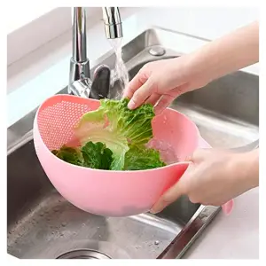Colador Plástico Lavar Arroz Granos Frut