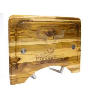 MESA LATERAL PARA BARRIL EN MADERA TEKA