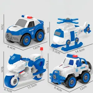 Colección Carros Moto Helicoptero Polici