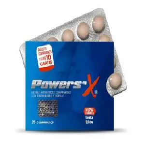 Potenciador Masculino Tabletas Powers'X
