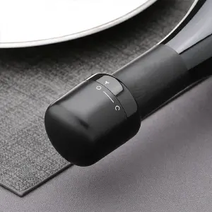 Tapa de vino con cierre de seguridad