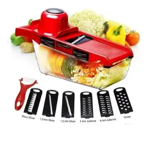 Cortador De Verduras Mandolina 6 En 1 R