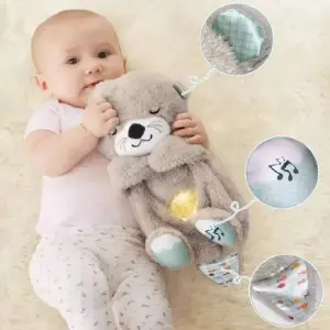 peluche realista nutria bebe respita