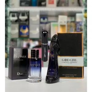 KIT(2 PERFUMES DAMA,CABALLERO+PERFUMERO