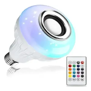 Bombillo Parlante Con Bluetooth Multico