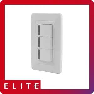 INTERRUPTOR TRIPLE CONMUTABLE ELITE BLA