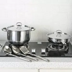Juego de Ollas Renahouse: 15 Piezas de Cocina Premium - Juego De Ollas 15 pz Renahouse
