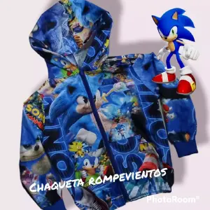 Chaqueta Rompevientos Sonic Boom para Niño: ¡Protección y Estilo! - Chaqueta rompevientos sonic boom niño