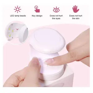 Mini lámpara LED UV para uñas