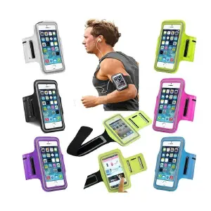 Holder brazo celular cuero Blanco
