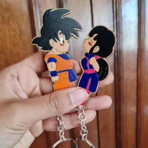 LLAVERO PARA PAREJA GOKU - PORTA LLAVES