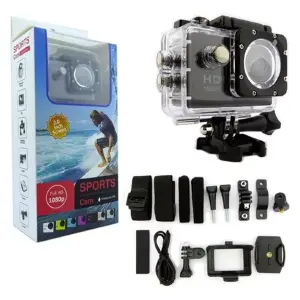 Video Camara Accion Deportiva WiFi Negra