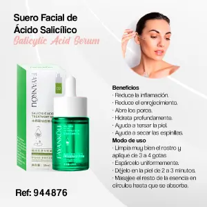 Suero Facial con Ácido Salicílico: Doble Poder Purificante - 944876-SUERO FACIAL D ÁCIDO SALICÍLIC x2